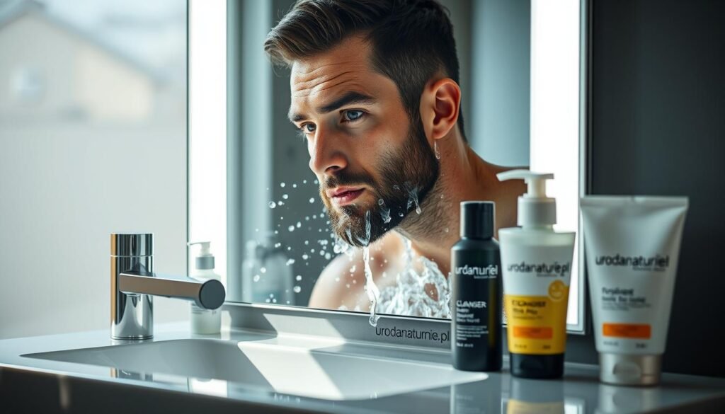 oczyszczanie twarzy dla mężczyzn