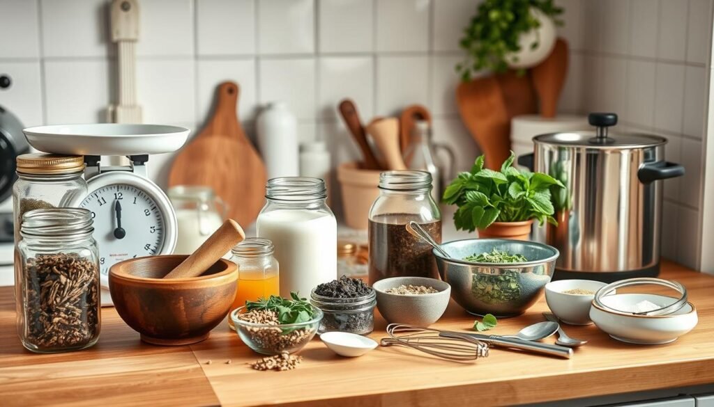 narzędzia do DIY w kuchni do produkcji kosmetyków