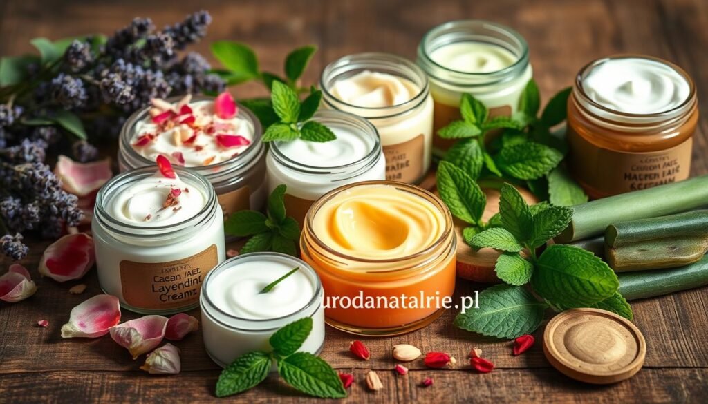różne rodzaje kremów DIY
