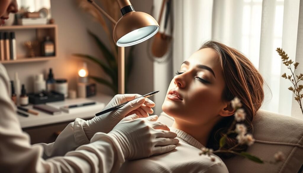 proces makijażu permanentnego