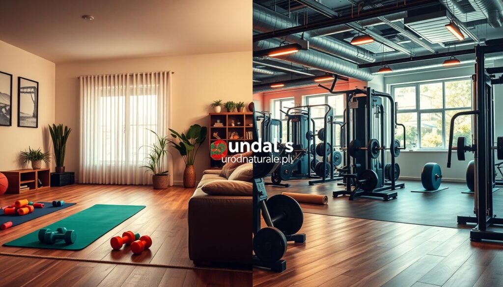 trening w domu i siłownia
