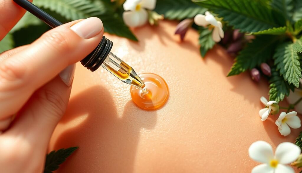 aplikacja olejku CBD