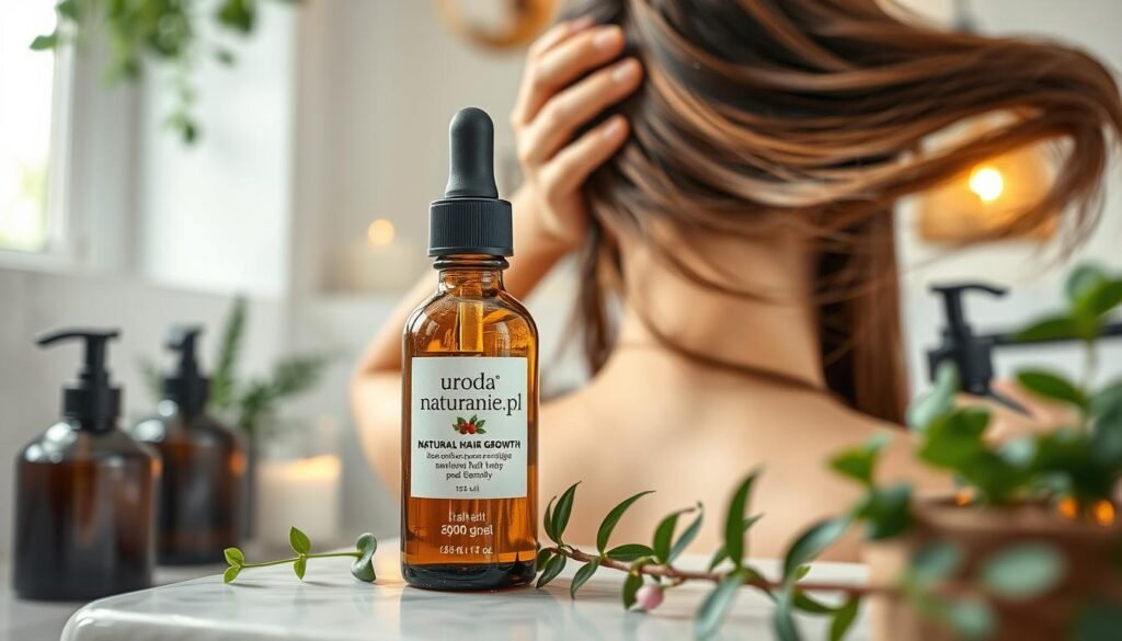 aplikacja serum na włosy