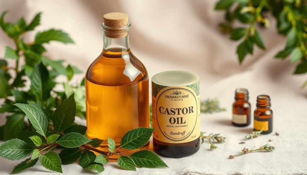 olejek rycynowy na łupież