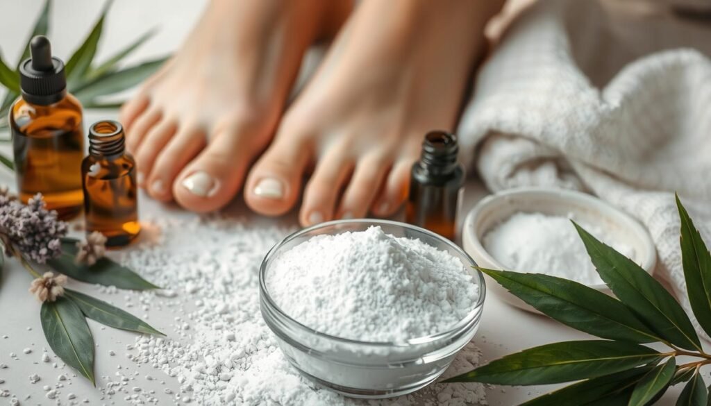 soda oczyszczona na pięty