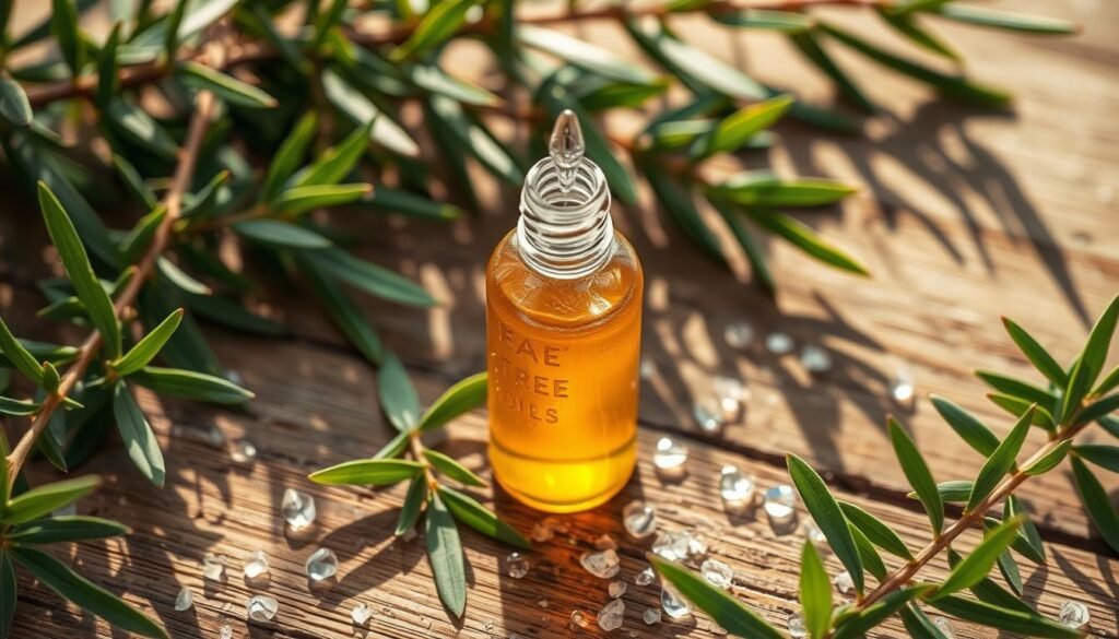 Olejek z drzewa herbacianego na trądzik
