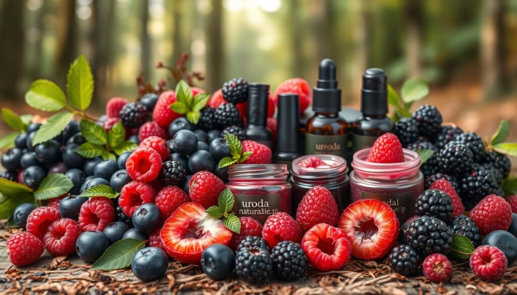 Owoce leśne w kosmetykach