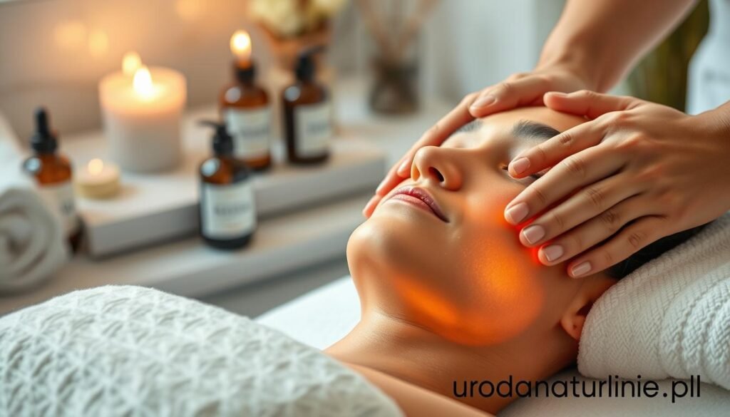 masaż twarzy do uzyskania blasku