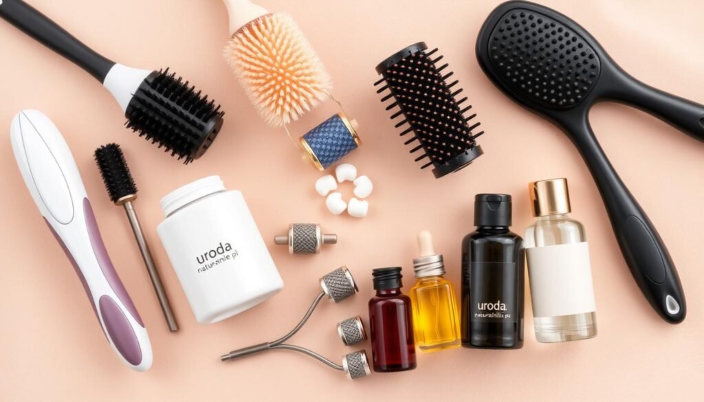 narzędzia do treningu na ukrwienie skóry głowy