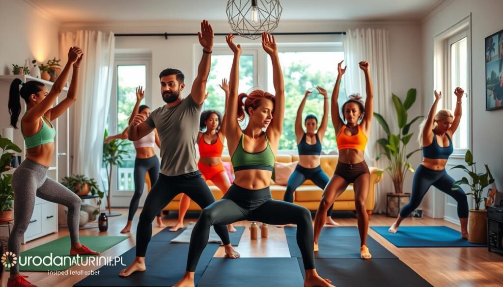 ćwiczenia fitness na skórę