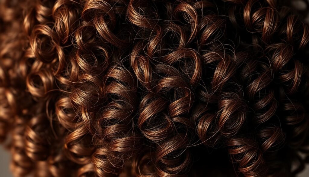 kostce włosów kręconych