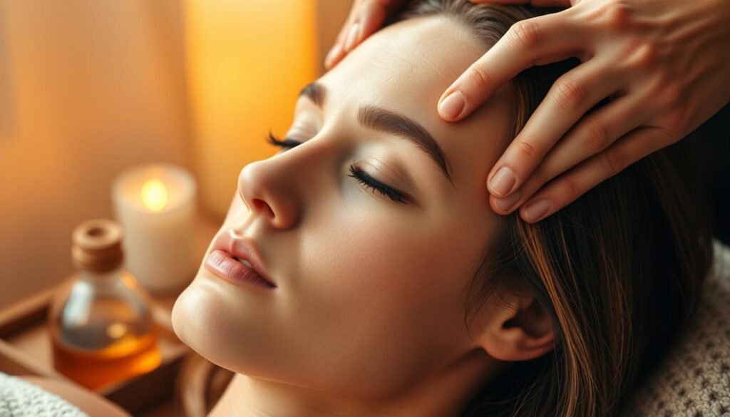 masaż skóry głowy