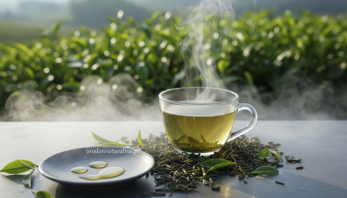 zielona herbata na cerę